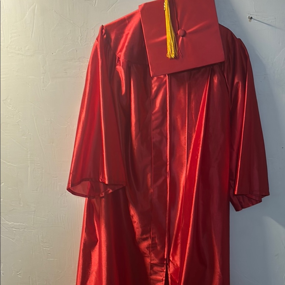 Herff Jones Red Cap and Gown Set